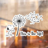 Snoopy met Dandelion Raamsticker (Vel 2)