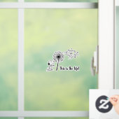 Snoopy met Dandelion Raamsticker (Huis)