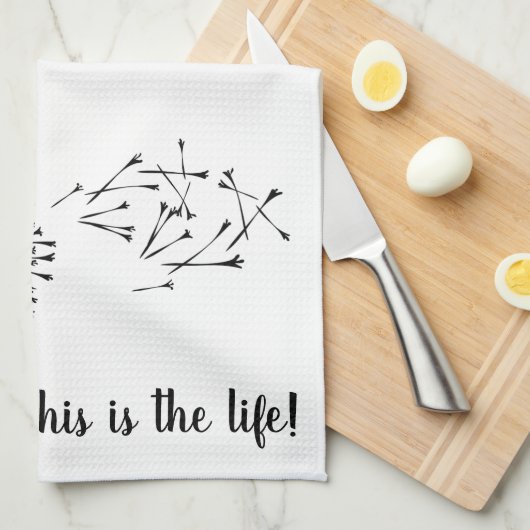 Snoopy met Dandelion Theedoek (Quarter Fold)