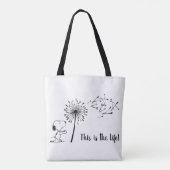 Snoopy met Dandelion Tote Bag (Achterkant)