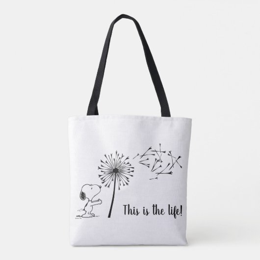 Snoopy met Dandelion Tote Bag (Achterkant)