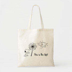 Snoopy met Dandelion Tote Bag
