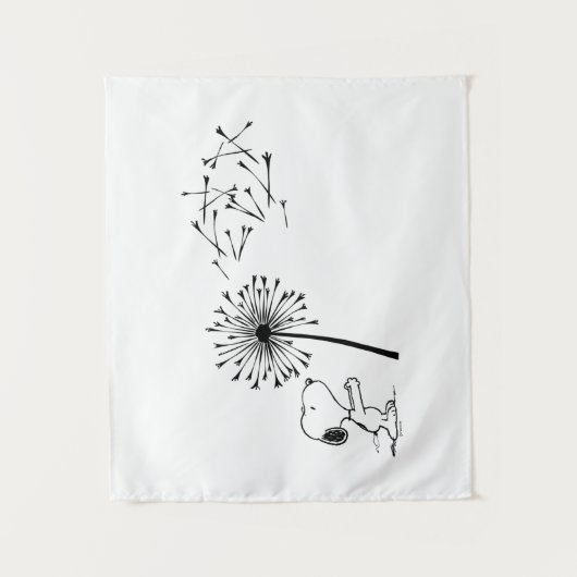 Snoopy met Dandelion Wandkleed (Voorkant)