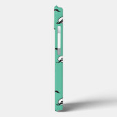 Snoopy Mustaches & Teal Pattern Case-Mate iPhone Case (Achterkant / Links)