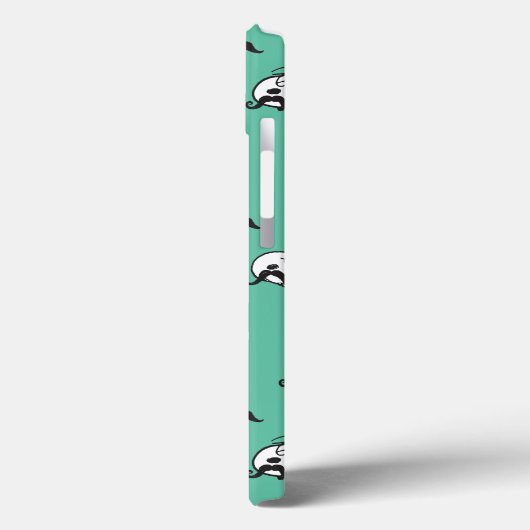 Snoopy Mustaches & Teal Pattern Case-Mate iPhone Case (Achterkant / Links)