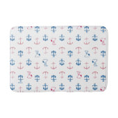 Snoopy Nautical Anchor Pattern Badmat (Voorkant)