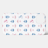 Snoopy Nautical Anchor Pattern Case-Mate iPhone Case (Achterkant (horizontaal))