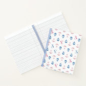 Snoopy Nautical Anchor Pattern Notitieboek (Binnen)