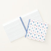 Snoopy Nautical Anchor Pattern Notitieboek (Binnen)