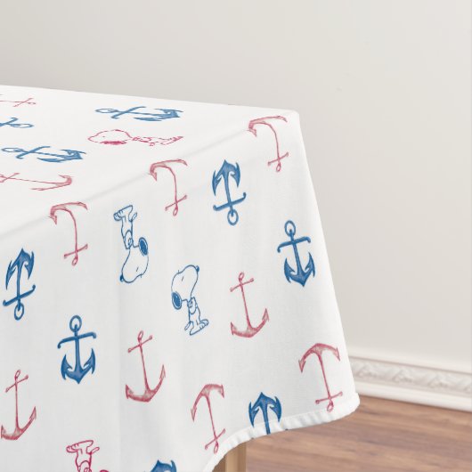 Snoopy Nautical Anchor Pattern Tafelkleed (Voorbeeld)