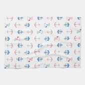 Snoopy Nautical Anchor Pattern Theedoek (Horizontaal)