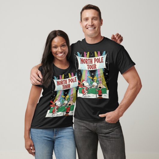Snoopy North Pole Guitarist  T-shirt (Unisex)