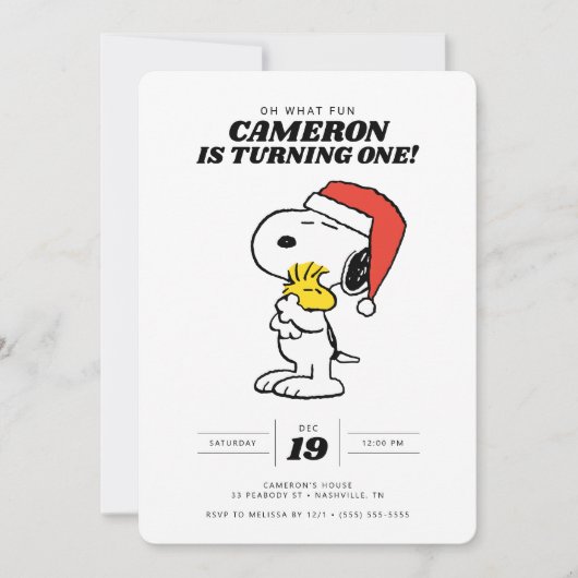 Snoopy | Oh, wat leuk dat het er eentje wordt Kaart (Voorkant)