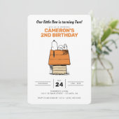 Snoopy | Onze kleine boe draait twee verjaardag Kaart (Staand voorkant)