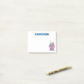 Snoopy op 4 juli Dog House Post-it® Notes (Op bureau)