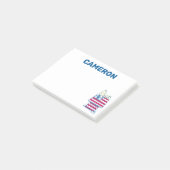 Snoopy op 4 juli Dog House Post-it® Notes (Schuin)