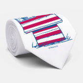 Snoopy op 4 juli Dog House Stropdas (Opgerold)