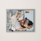 Snoopy op Black White Comics | Foto toevoegen Legpuzzel (Horizontaal)