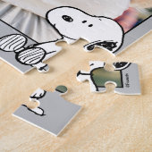 Snoopy op Black White Comics | Foto toevoegen Legpuzzel (Zijkant)