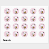 Snoopy Pasen Beagle Ronde Sticker (Vel)