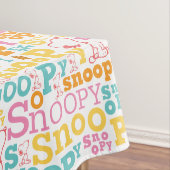 Snoopy Pastel Text Pattern Tafelkleed (Voorbeeld)