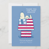 Snoopy Patriotic | Dank u Feestdagenkaart (Voorkant)