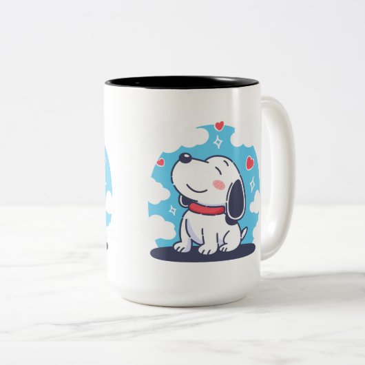 Snoopy Peanuts Coffee Mok Cup (Voorkant rechts)