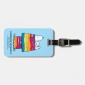Snoopy | Rainbow Dog House Bagagelabel (Voorkant horizontaal)