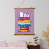 Snoopy | Rainbow Dog House Hangend Wandkleed (Slaapkamer)