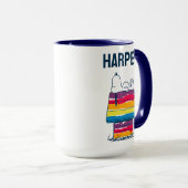 Snoopy | Rainbow Dog House | Jouw namen toevoegen Mok (Voorkant rechts)