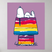 Snoopy | Rainbow Dog House Poster (Voorkant)