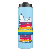 Snoopy | Rainbow Dog House Thermosbeker (Voorkant)
