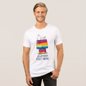Snoopy | Rainbow Dog House Tri-Blend Shirt (Voorkant volledig)