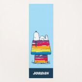 Snoopy | Rainbow Dog House Yogamat (Voorkant)