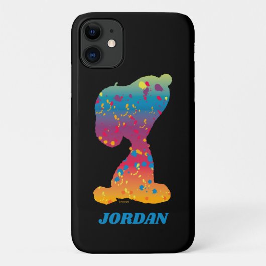 Snoopy Rainbow Graffiti Silhouette Case-Mate iPhone Case (Achterkant)