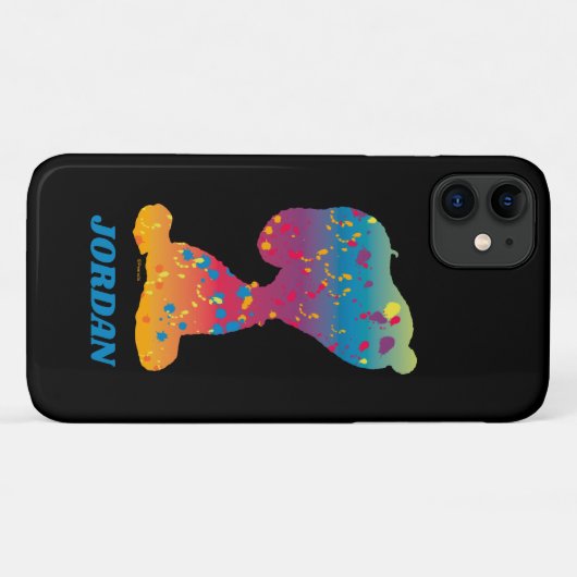 Snoopy Rainbow Graffiti Silhouette Case-Mate iPhone Case (Achterkant (horizontaal))