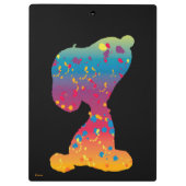Snoopy Rainbow Graffiti Silhouette Klembord (Achterkant)