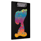 Snoopy Rainbow Graffiti Silhouette Klembord (Rechts)