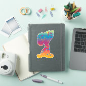 Snoopy Rainbow Graffiti Silhouette Sticker (iPad Cover)
