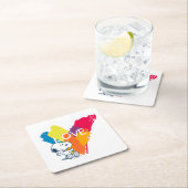 Snoopy | Rainbow Love Heart Kartonnen Onderzetters (Insitu)
