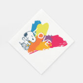 Snoopy | Rainbow Love Heart Servet (Hoek)