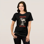 Snoopy Rock and Roll T-shirt | Coole Beagle  (Voorkant volledig)
