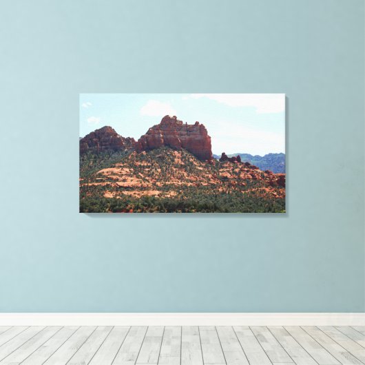 Snoopy Rock Canvas Print (Insitu (Houten vloer))