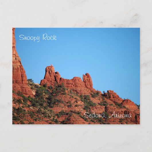 Snoopy Rock: Sedona, Briefkaart Arizona (Voorkant)