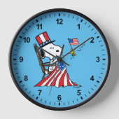 Snoopy Sewing 4 juli vlag (Voorkant)