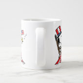 Snoopy Sewing 4 juli vlag Grote Koffiekop (Achterkant)