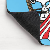 Snoopy Sewing 4 juli vlag Muismat (Hoek)