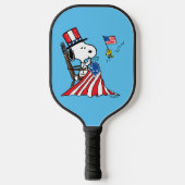 Snoopy Sewing 4 juli vlag Pickleball Paddle (Voorkant)