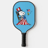 Snoopy Sewing 4 juli vlag Pickleball Paddle (Achterkant)