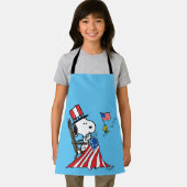 Snoopy Sewing 4 juli vlag Schort (Insitu)